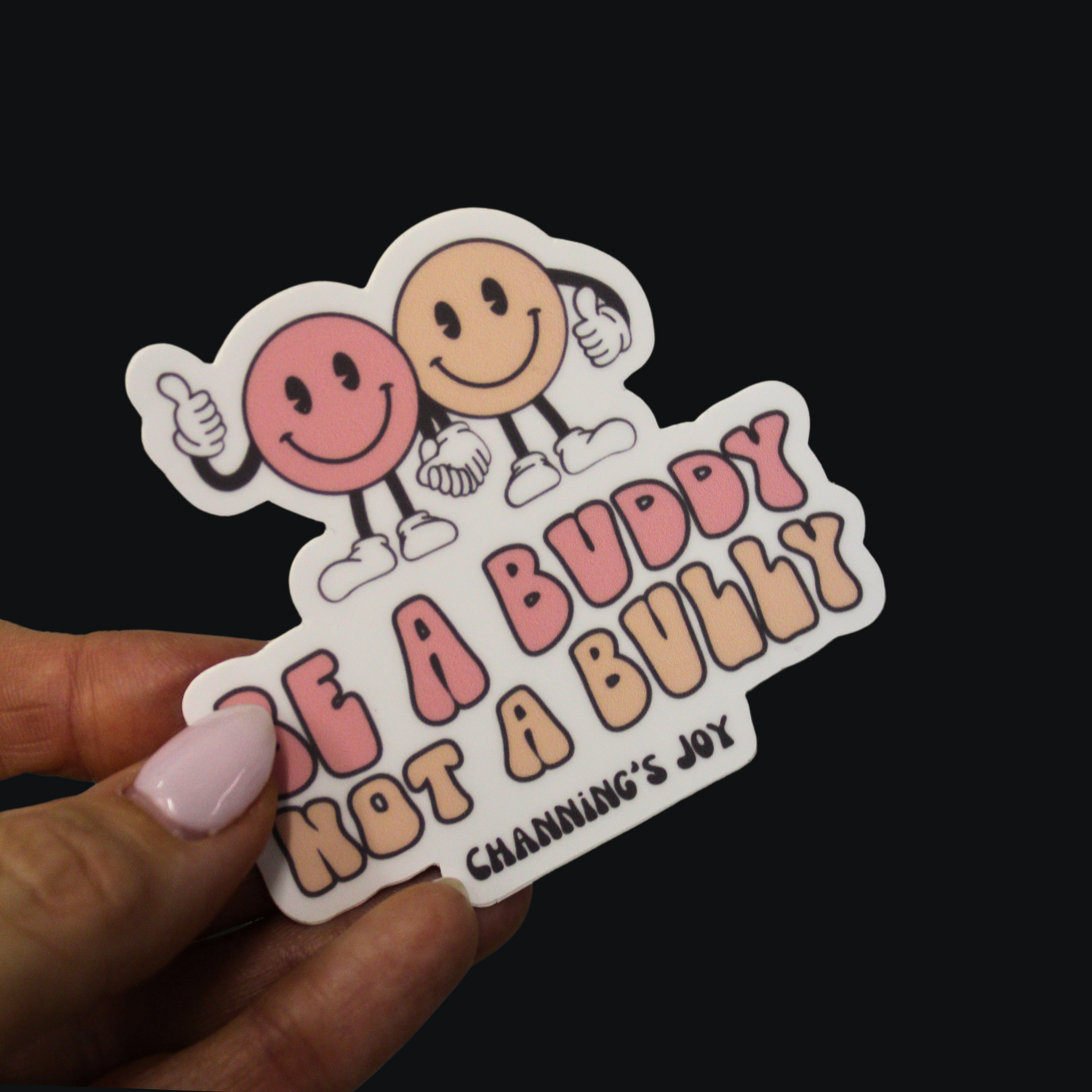 Pink Be a Buddy Sticker