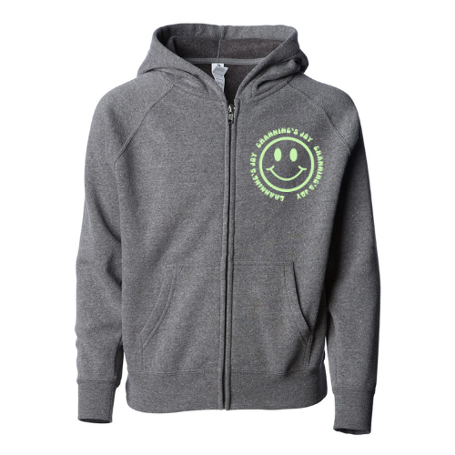 Kids Zip-Up Grey Hoodie