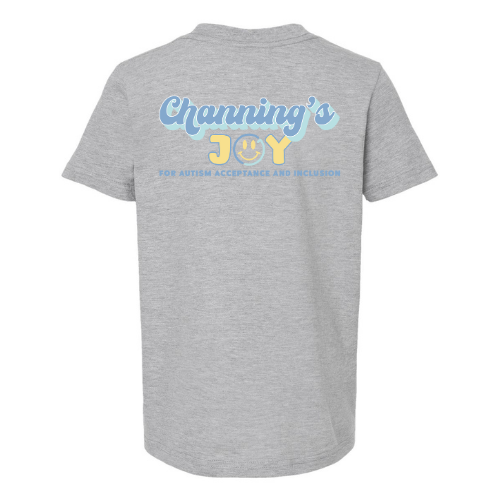 Kids CJ Smiley Tee - Heather Grey