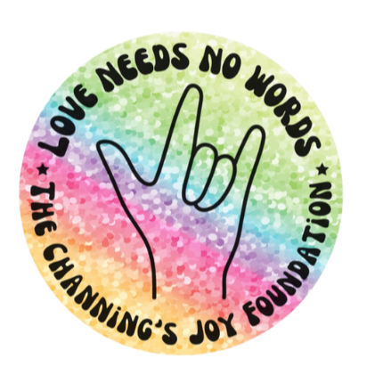 Love Needs No Words Glitter Sticker