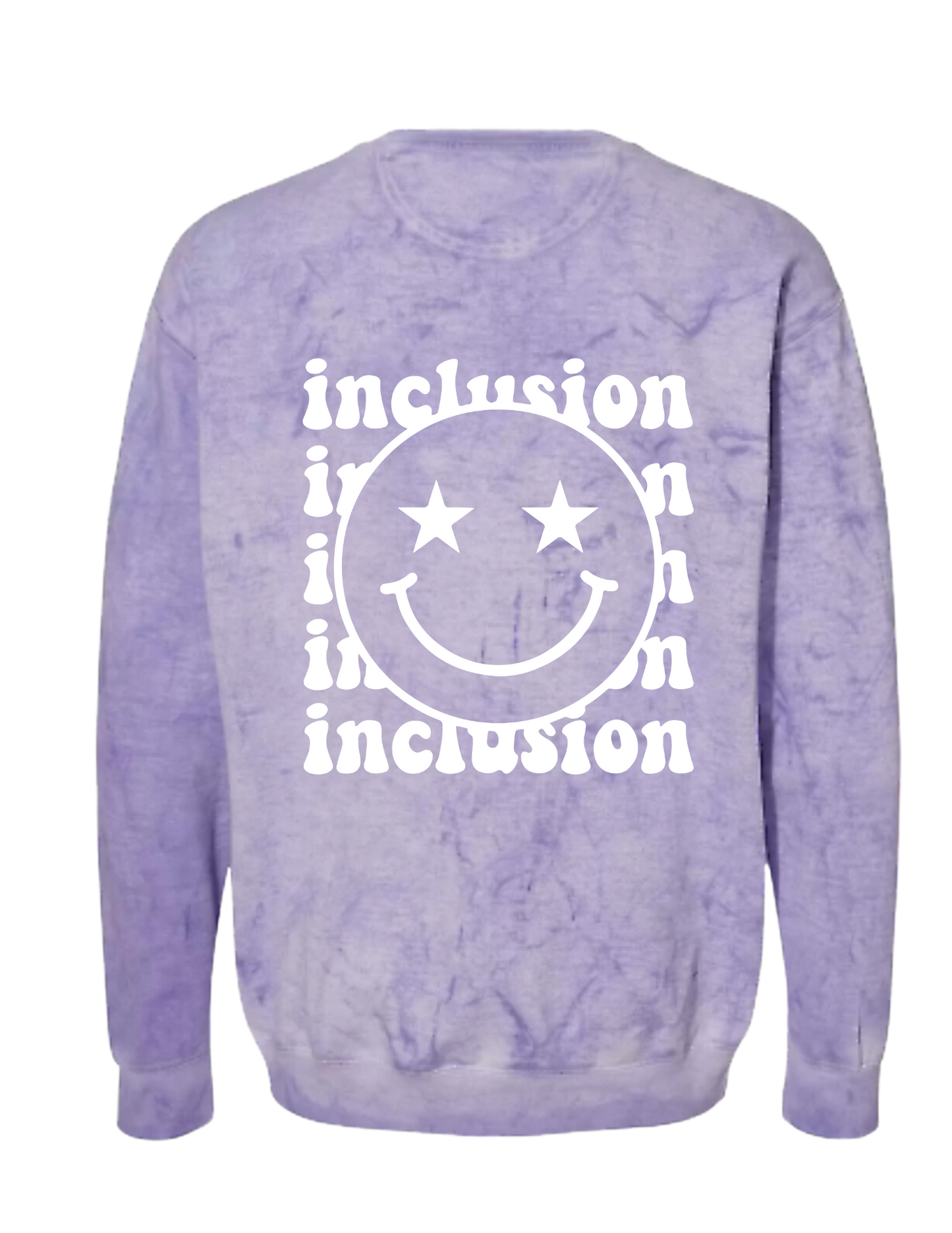 Adult Inclusion Crewneck - Tie Dye Lilac