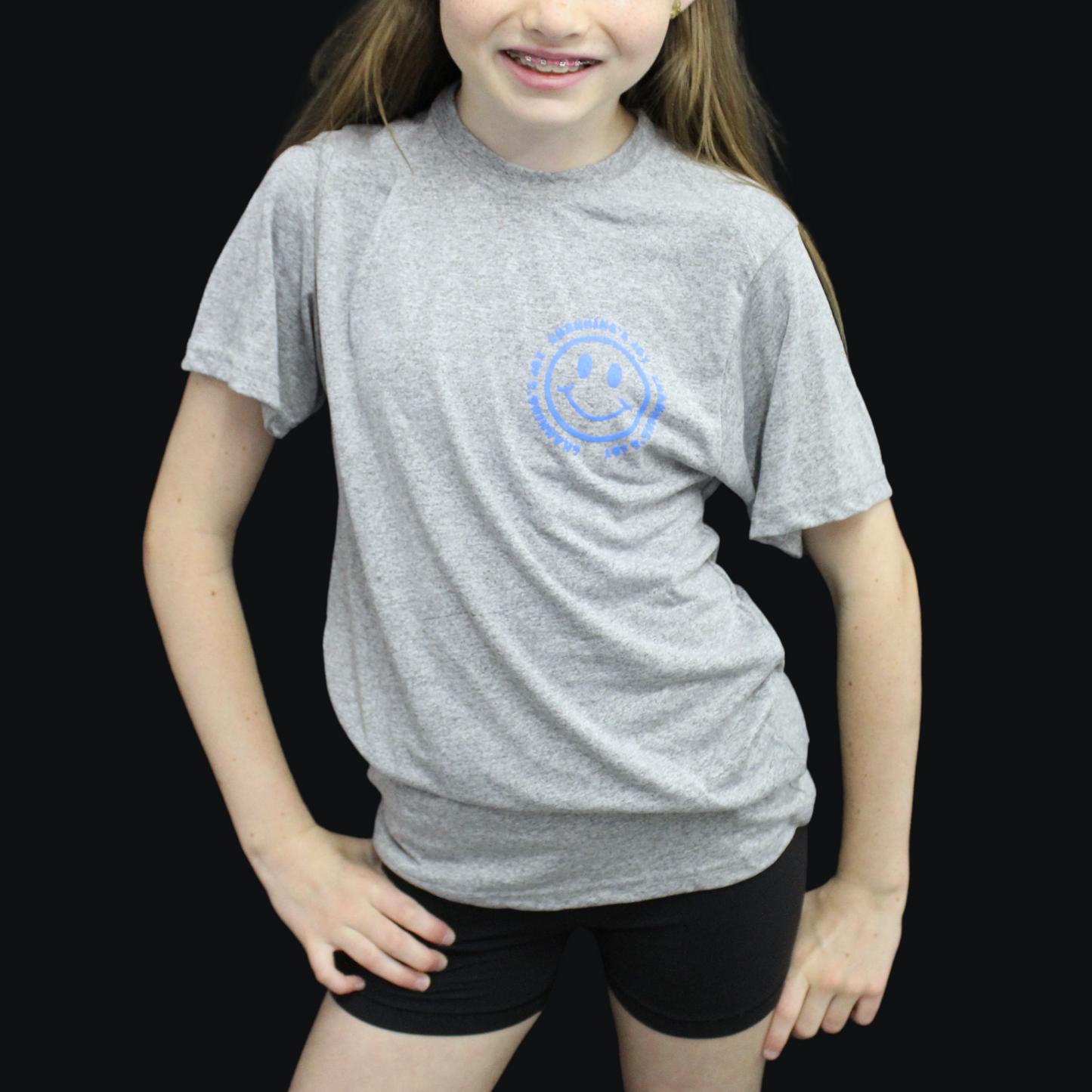 Youth Performance Tee - Heather Grey
