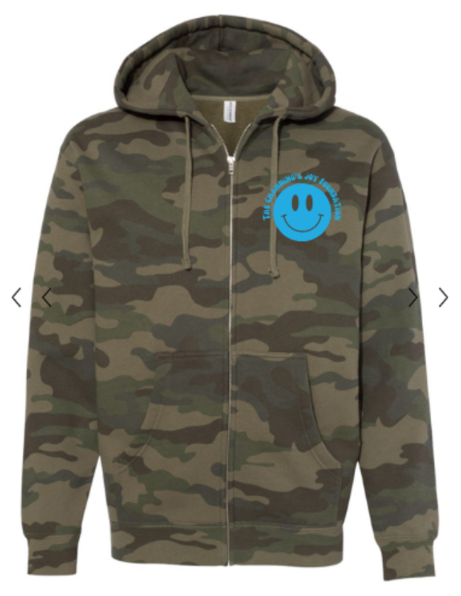 Adult Camo Zip-Up Hoodie