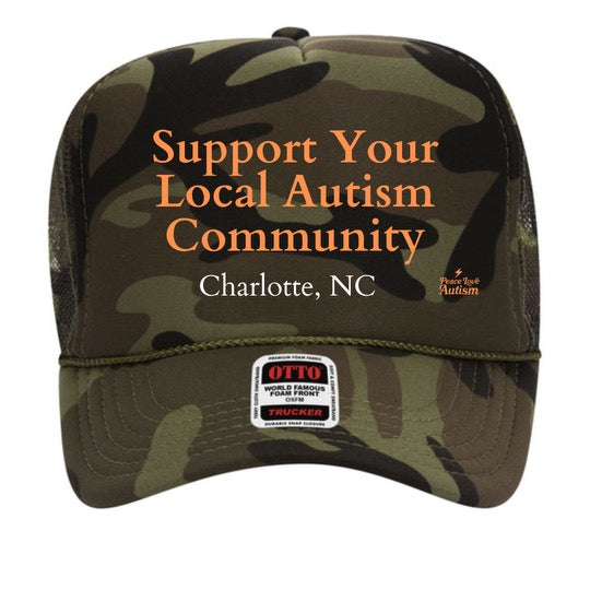 Support Your Local Autism Community - Camo Hat