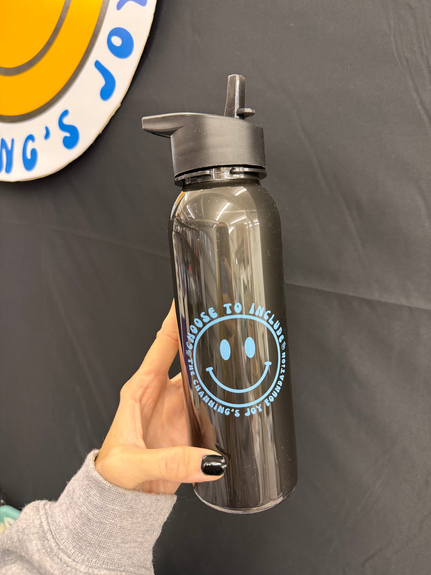 Channing's Joy 24oz Flip Straw Lid Bottle