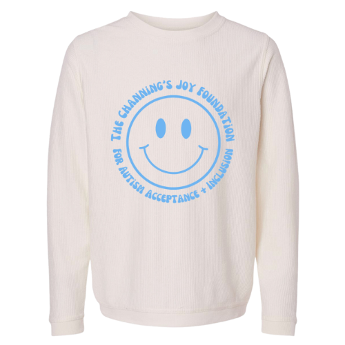 Channing's Joy Foundation Corded Adult Crewneck - Cream