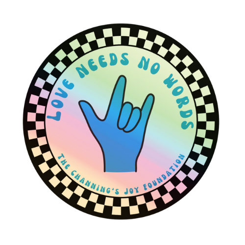 Love Needs No Words Holographic Sticker