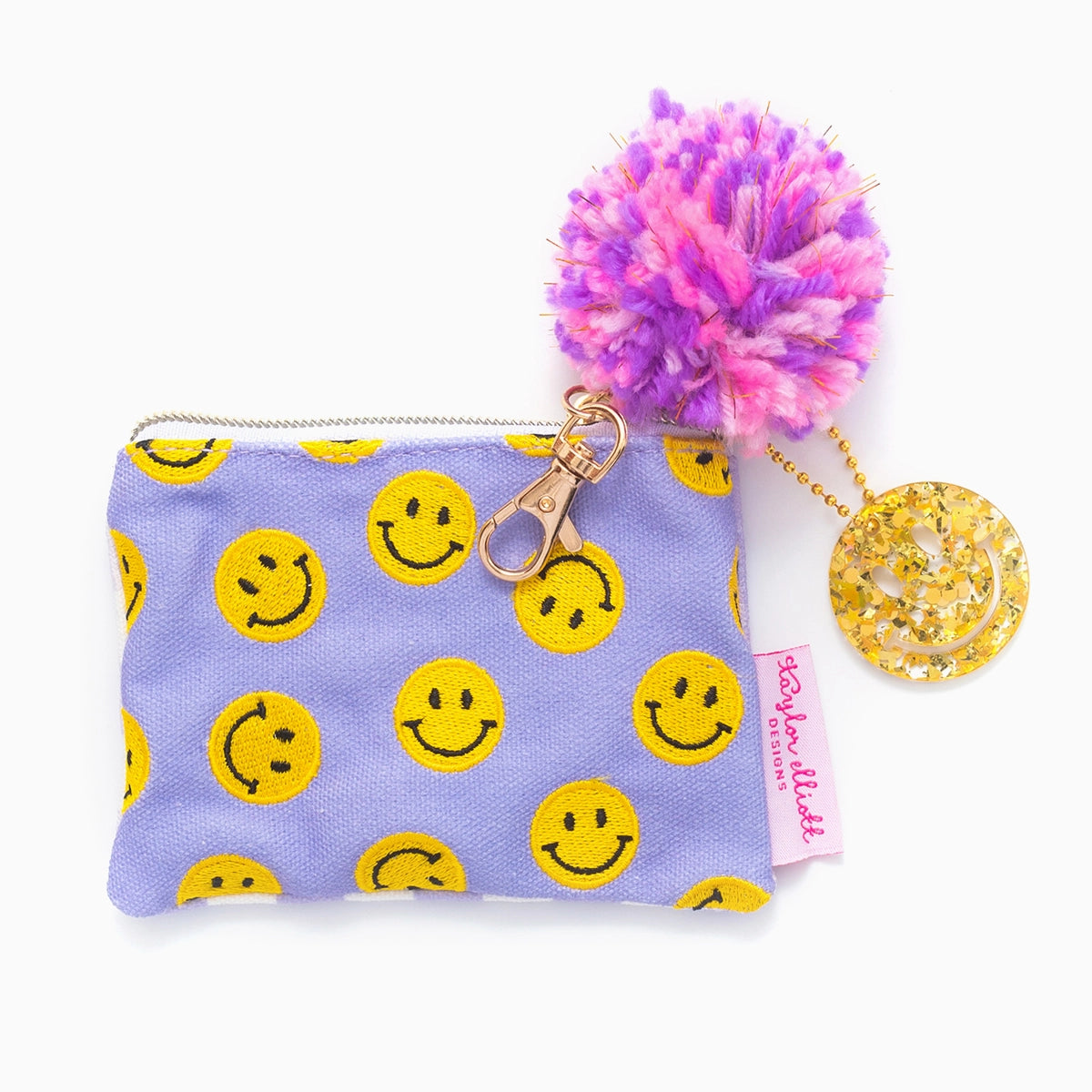 Mini Smiley Cardholder Keychain Pouch
