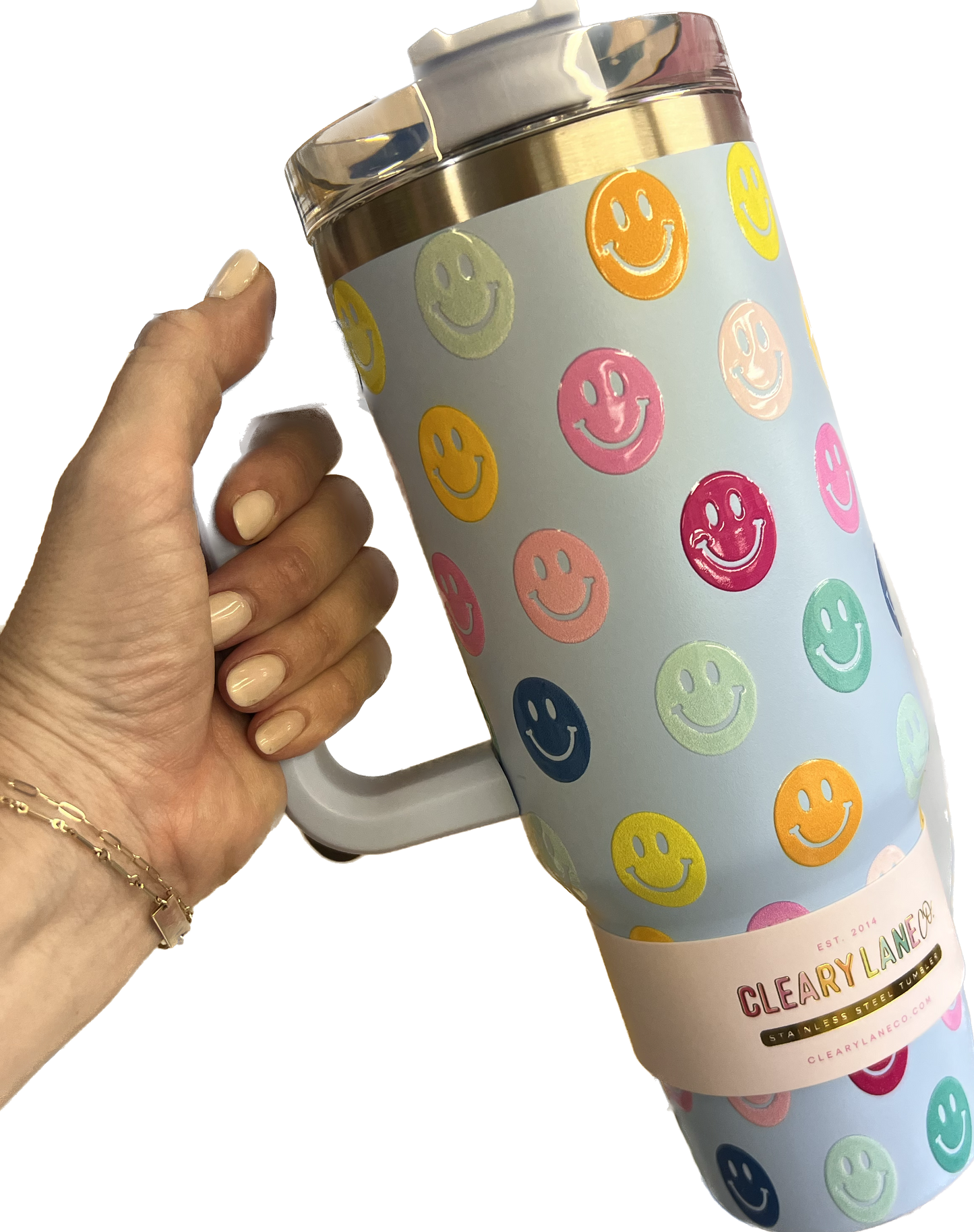40oz Smiley Tumbler