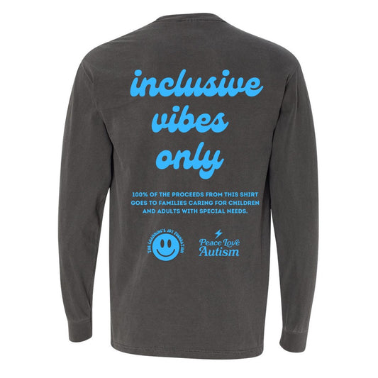 Adult - inclusive vibes only PLAxCJ long-sleeve tee