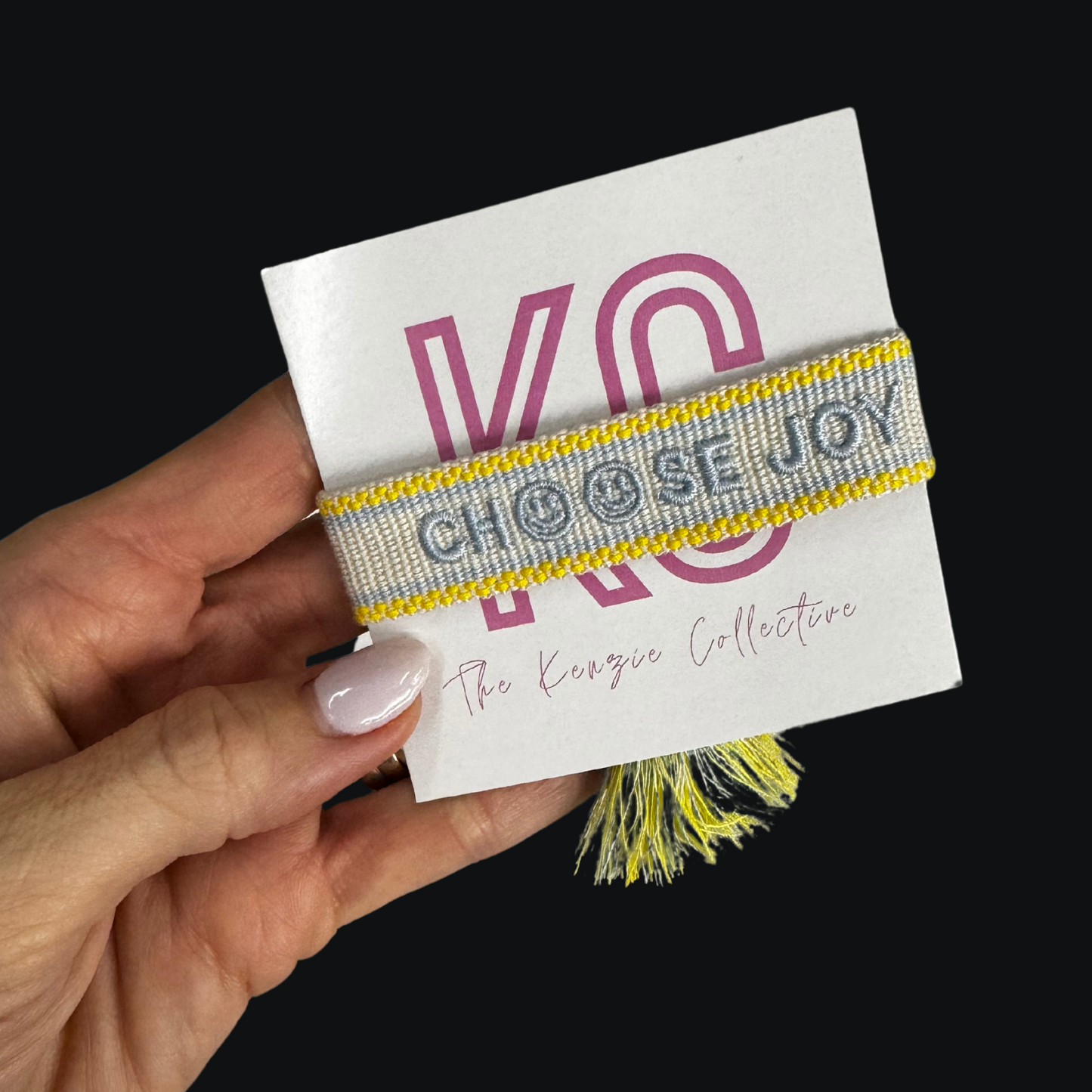 Choose Joy Embroidered Bracelets