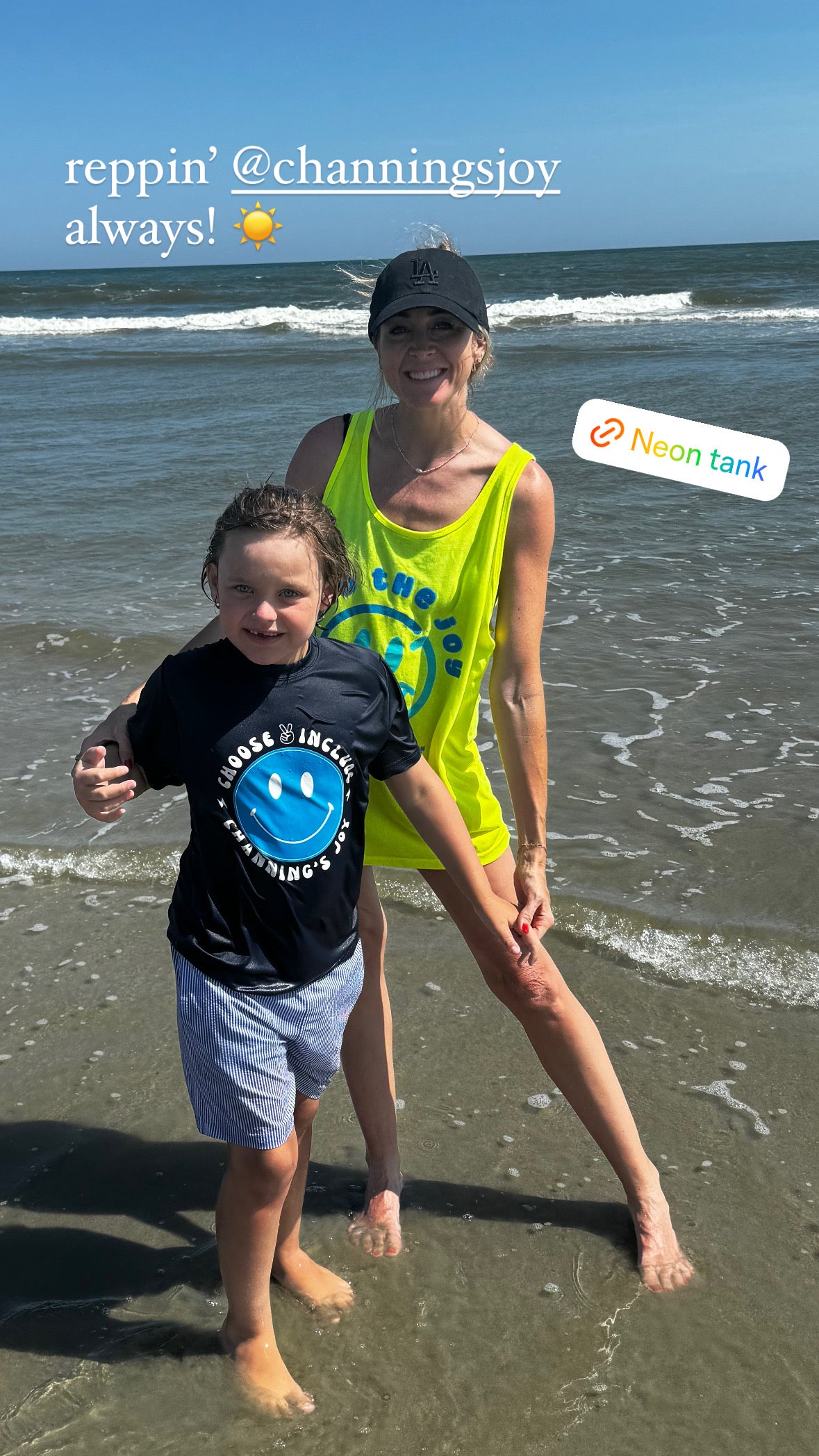 Find the Joy Tank - Neon Yellow