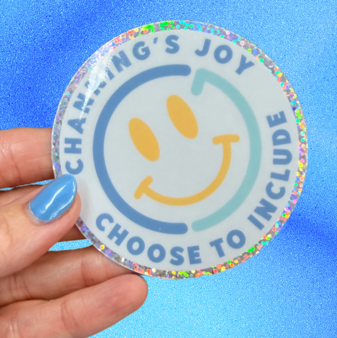 CJF Glitter Sticker