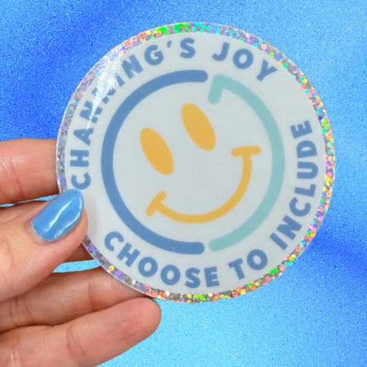 CJF Glitter Sticker