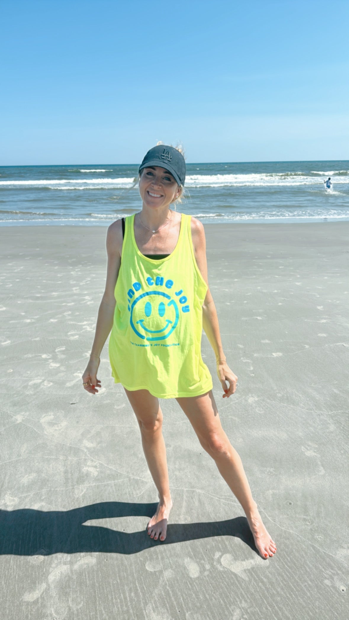 Find the Joy Tank - Neon Yellow