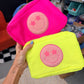 Medium Smiley Bag - Neon Green
