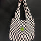 Checkerboard Tote with CJF Patch