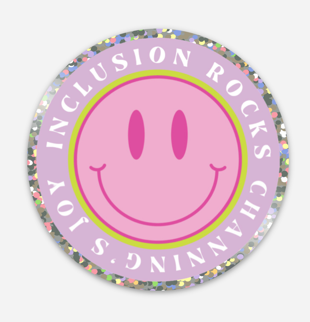Inclusion Rocks Glitter Sticker