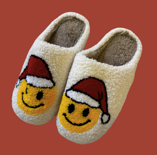Santa Smiley Slippers