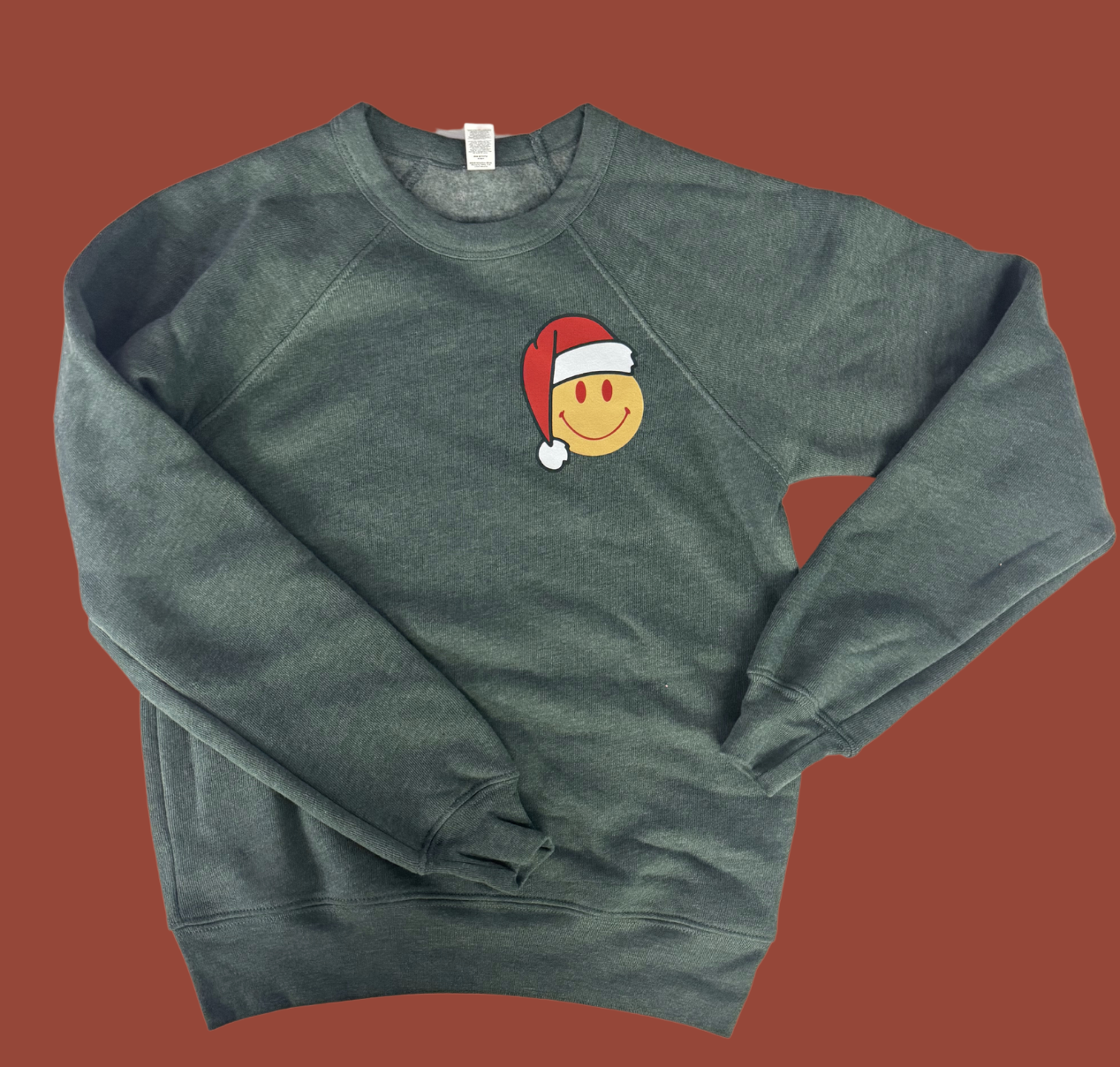 Kids Joy to the World Crewneck - Green