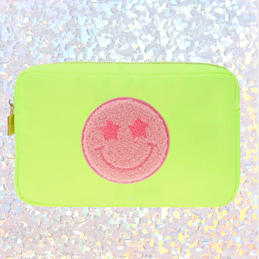 Medium Smiley Bag - Neon Green