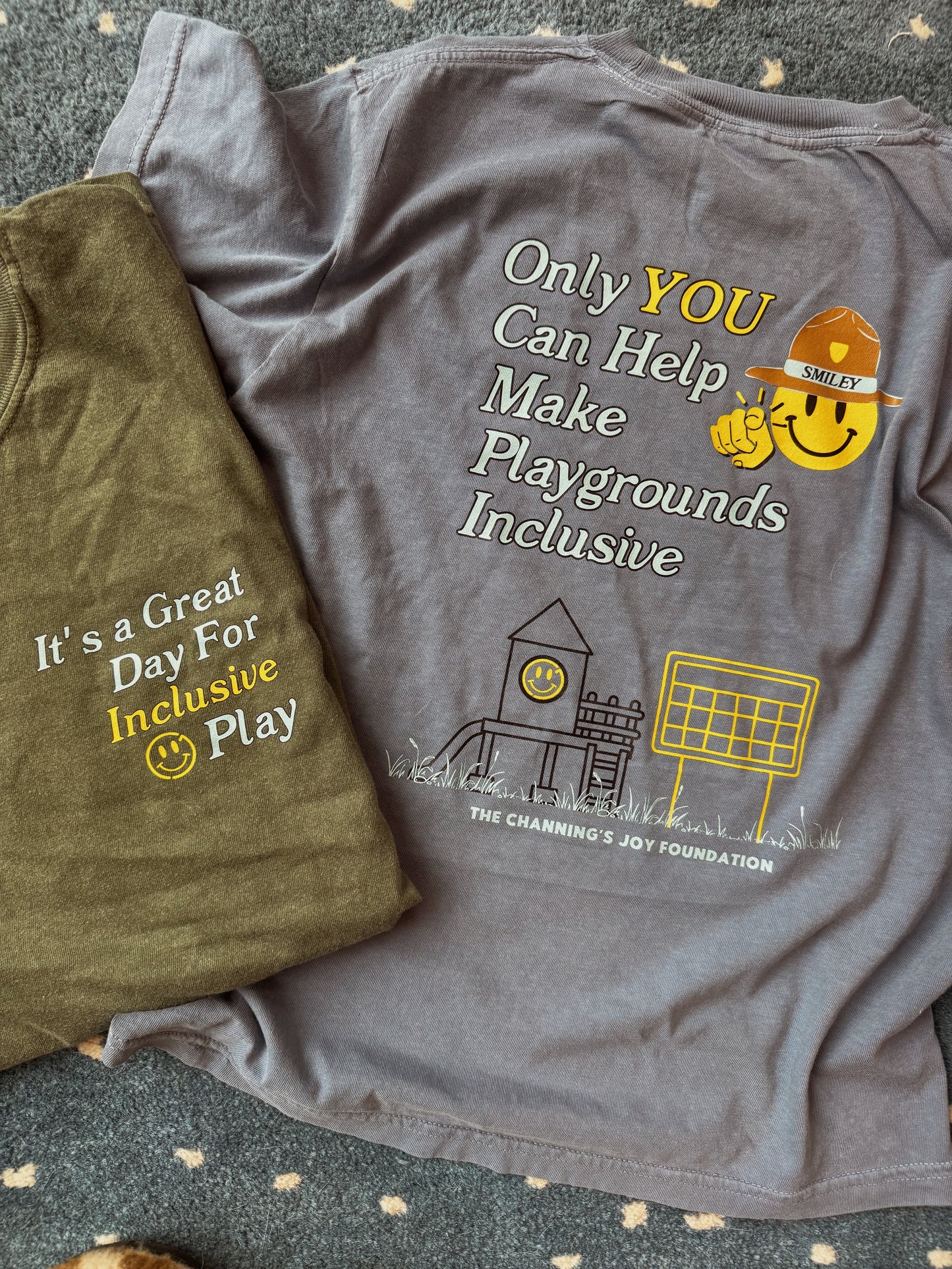 Inclusive Playgrounds Adult Tshirt - Moss