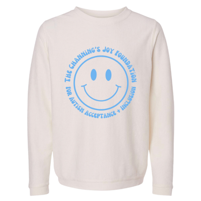 Channing's Joy Foundation Corded Adult Crewneck - Cream