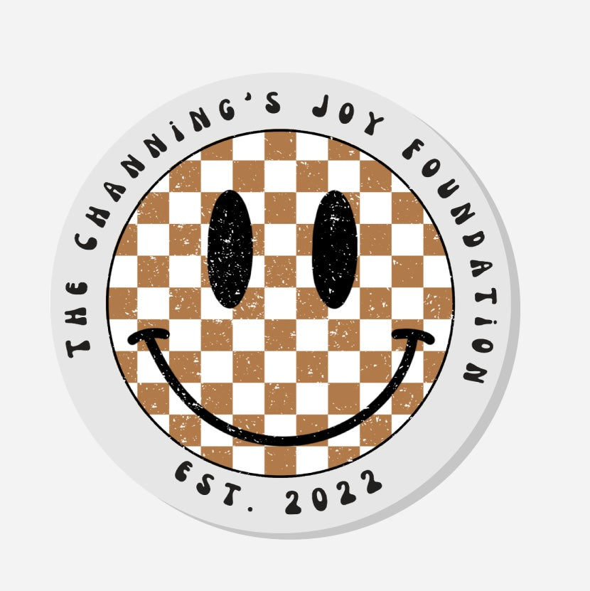 Checked Channing’s Joy Acrylic Pin