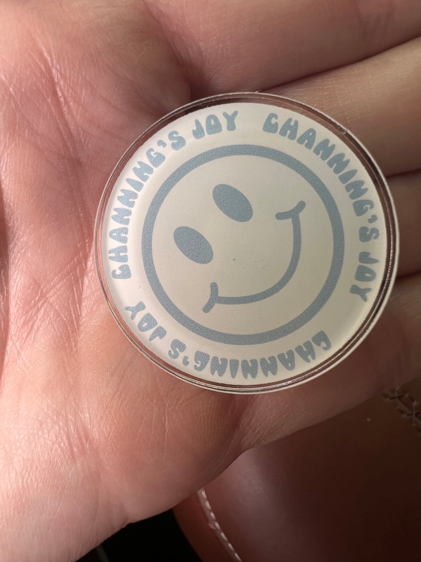 Blue Channing’s Joy Acrylic Pin