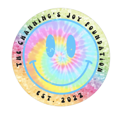 Tie Dye Glitter Sticker