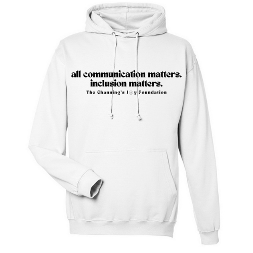 All Communication Matters Hoodie - White