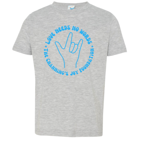 Toddler Love Needs No Words Tee - Grey