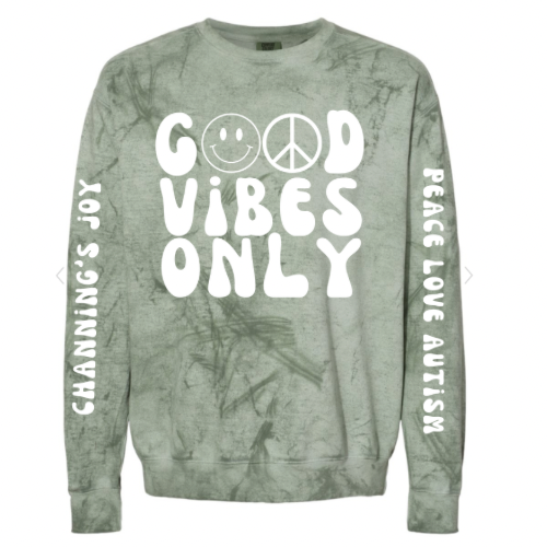 PLA X CJ Adult Crewneck - Color Blast Green