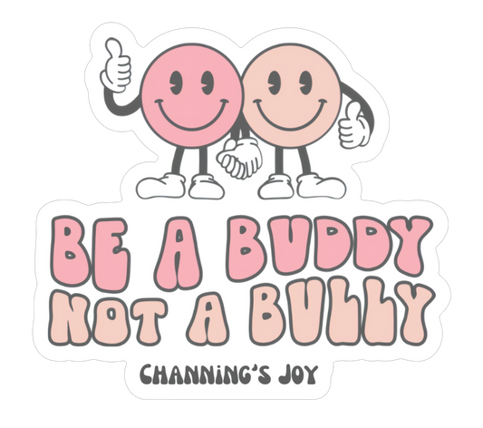 Pink Be a Buddy Sticker