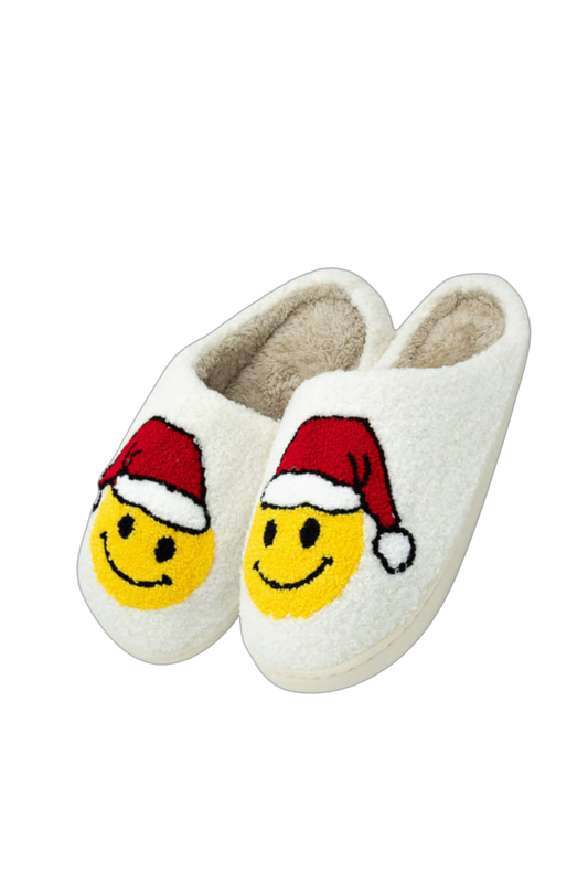 Santa Smiley Slippers